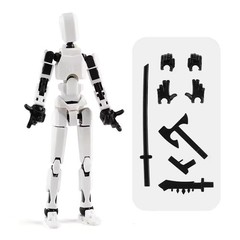 Dummy 13 Model Kit 3D Printed Articulated Robot Snap Fit Figure