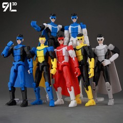 9L3D Invincible Slayer Tech Jacker Dummy13 Multi-Jointed Titan13 Action Figure