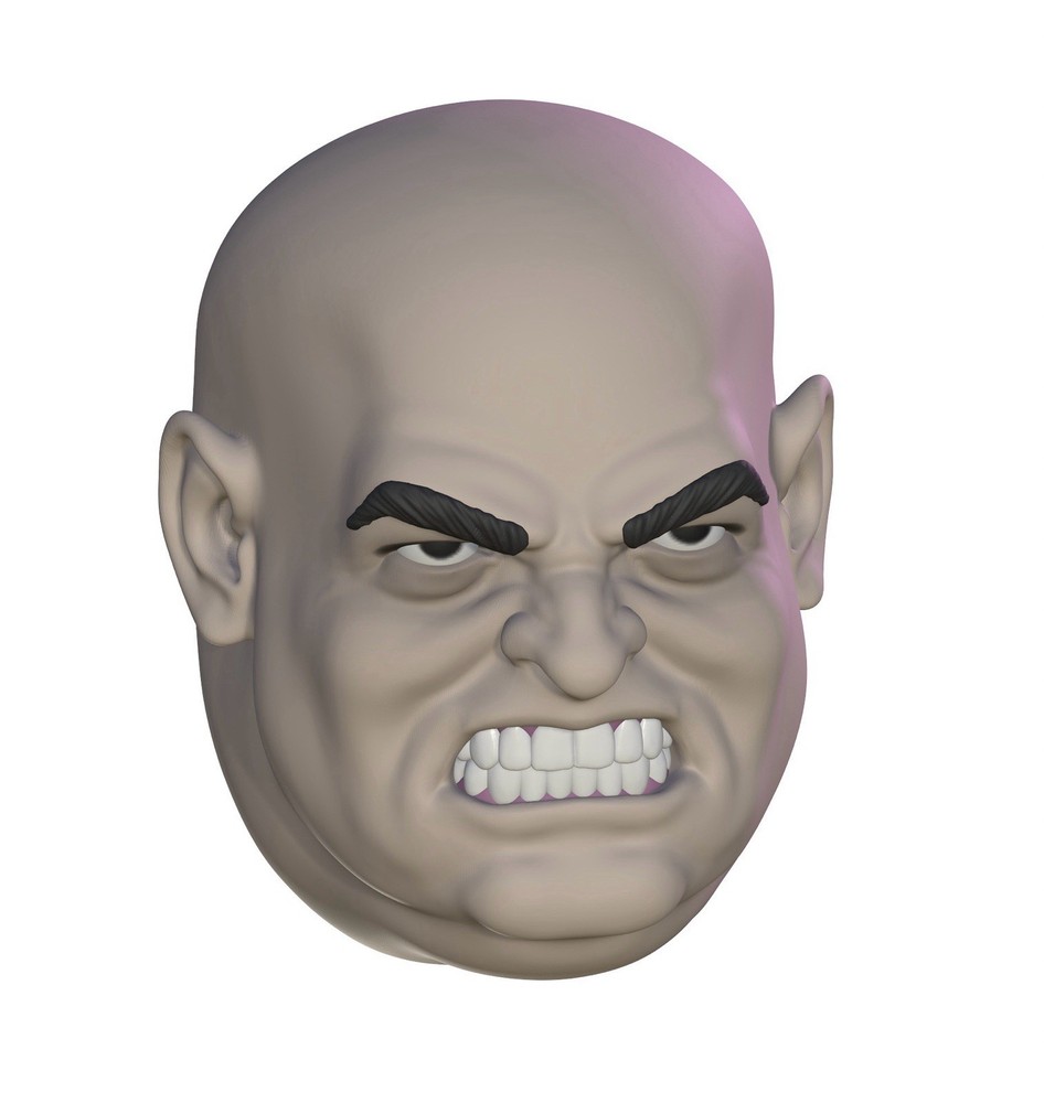 Grossly Overweight Man Custom Action Figure Head 1:9 or 1:6 Mego
