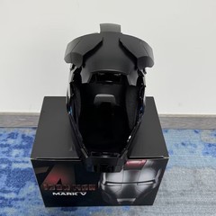 Autoking Iron Man Black MK5 Helmet Electronic Voice Activated Cosplay Mask New