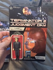 New ReAction Terminator 2 Judgement Day T1000 Action Figure Set Of 2 Un-Punched!