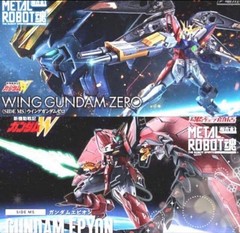 METAL ROBOT Damashii Wing Gundam Zero Epyon 2 Piece Set Used Japan Toy