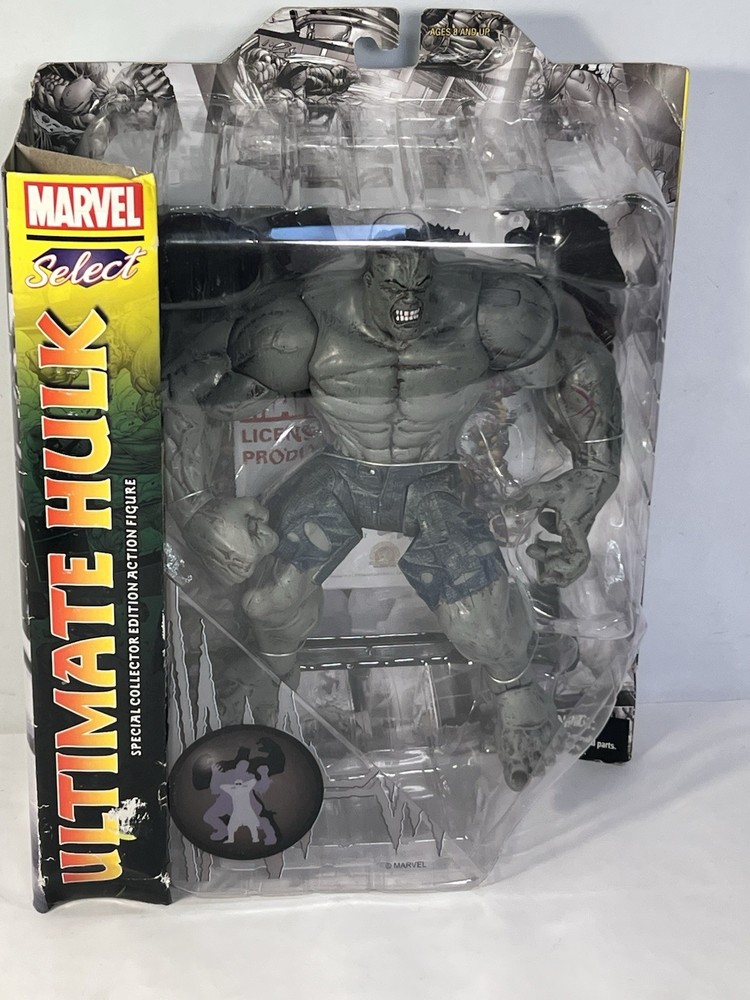 MARVEL Diamond Select “ULTIMATE HULK” 9″ NEW 2013 GREY Incredible Hulk Figure