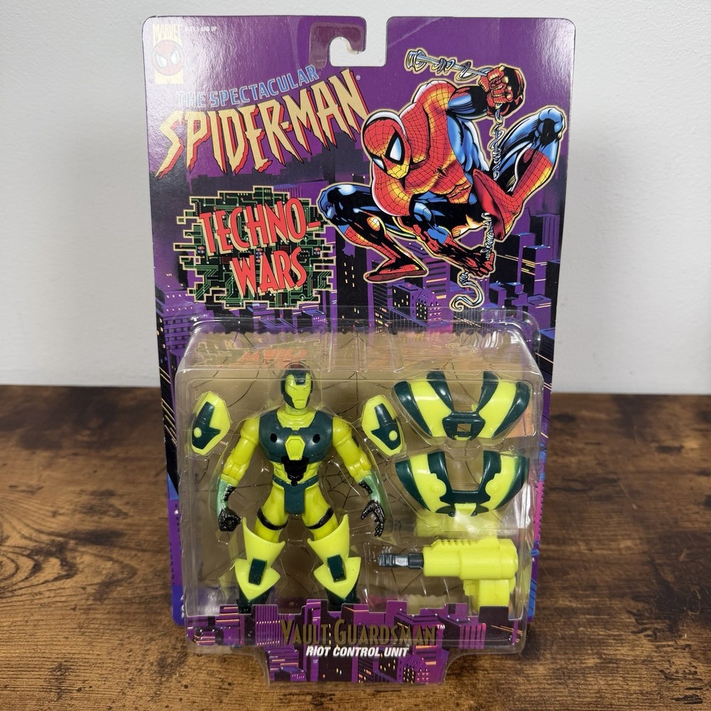 VTG Spectacular Spider-Man Techno Wars Vault Guardsman Toy Biz 1996 | New Sealed