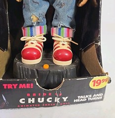 Animated Chucky Doll Bride of Chucky 2007 Gemmy 12″ Action Figure NOP
