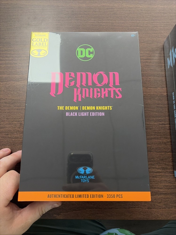 McFarlane Toys DC Multiverse The Demon 7in Black Light Edition Gold Label