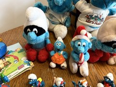 HUGE Vintage Smurfs Lot 1966–1983 PVC Plush Houses Accessories More AS IS Rare