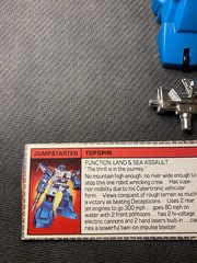 Transformers G1 Topspin w/ Spec Card & Weapon – 1985 Hasbro READ