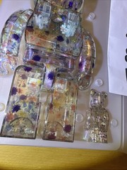 Medicom BE@RBRICK x Anever clear 400% and 100% set Bearbrick