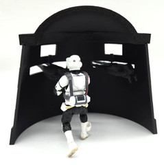 1:18 Scale Cobra Battle Bunker with Twin Cannons for 4″ GI Joe Figures Diorama