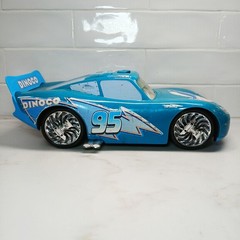Disney Bling Lightning McQueen/ Lights & Sounds / 14in / Spinning Rims / Works!