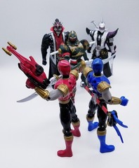 Power Rangers Ninja Storm Ninja Flash Complete Rangers w/ Vexacus Zurgane Lothor
