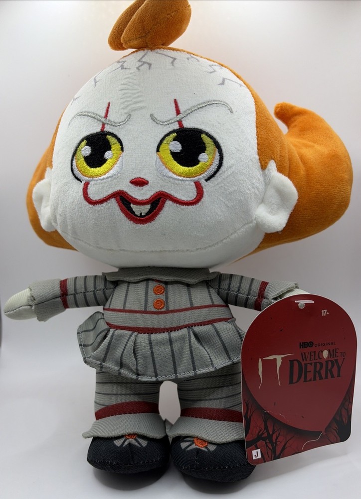Warner Bros. IT Welcome To DERRY – 8 inch Pennywise Jazwares Plush NEW
