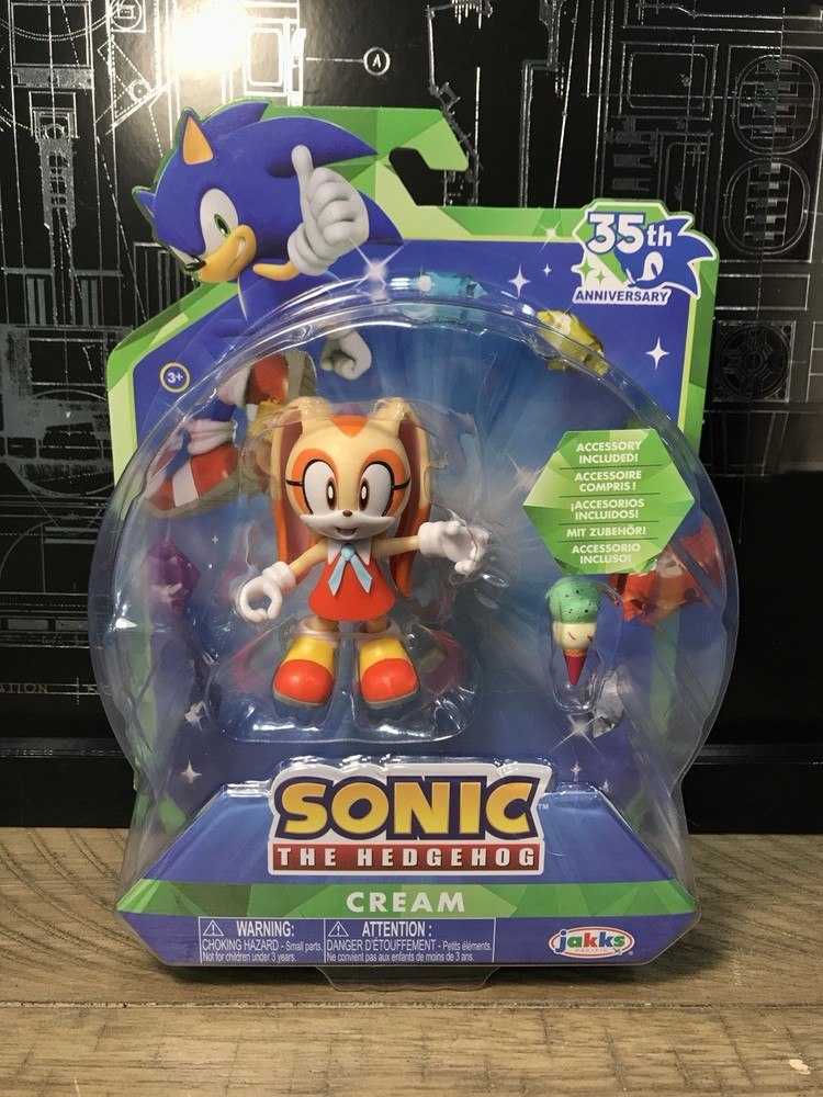 Jakks CREAM MOSC 35th Anniversary SONIC The HEDGEHOG 2026 4in.