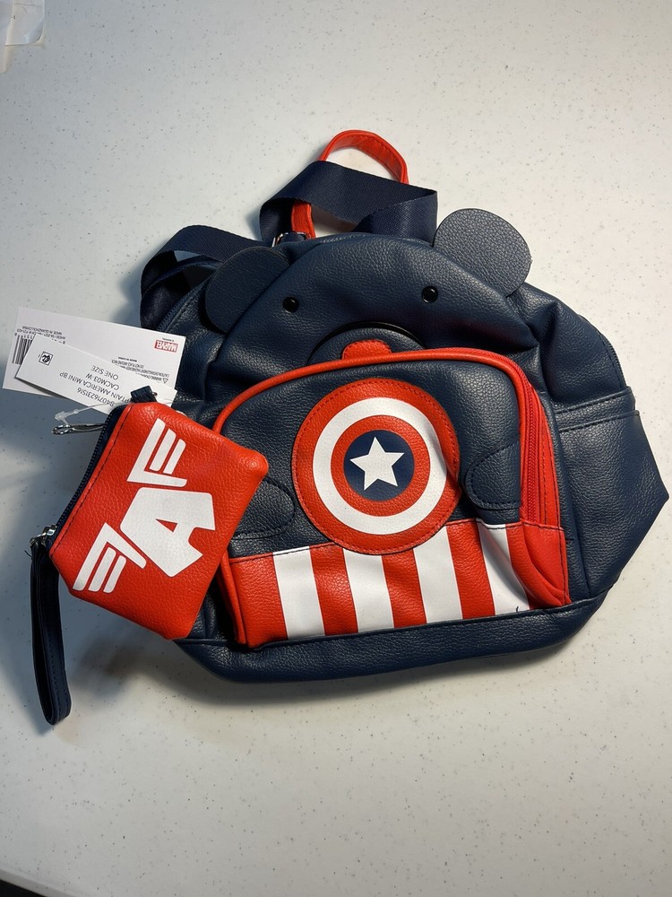 CAPTAIN AMERICA Kids MINI BACK PACK ONE SIZE. NEW With Tags