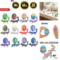 Crystal Dragon Egg Set 12pcs Fantasy Collectible Gift Party Favors
