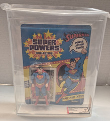 AFA 50 Super Powers Superman action figure (Kenner, 1984, series 1, 12 back)