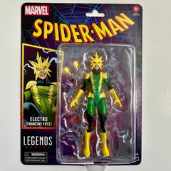 Hasbro Marvel Legends Spider-Man Retro Card Electro (Francine Frye) 6″ Figure