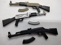 AK47 Assault Rifle 1/12 Scale Gun Weapon Action Figure Accessory Force