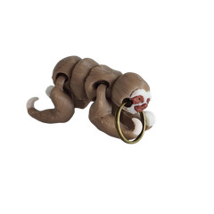 Supportive Solutions 3D Printed Sloth Flexi Bag Charm Keychain – One Size – New,