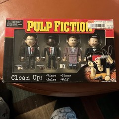 NECA 4 Mini Figure Set Pulp Fiction Clean Up New)