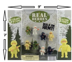 Hey Homies check out The Real Heroes 8 – 1.25″ figures in vending display Army