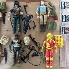 GI Joe 1980s Duke MUTT Alpine Blowtorch Flint Vintage Hasbro Action Figure Lot