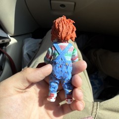 Chucky Tommy smashed face Child’s Play 2 Action Figure Doll w/shovel