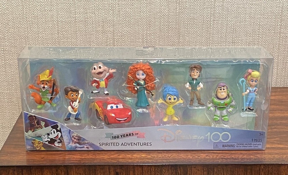 NEW Disney 100 Years Of SPIRITED ADVENTURES – 9 Figure Set Toy Limited Edition