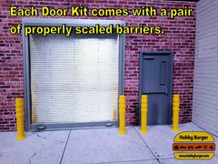 Shop Door Model Prop Kit 1/10 Scale Garage Display Diorama Dollhouse Accessory