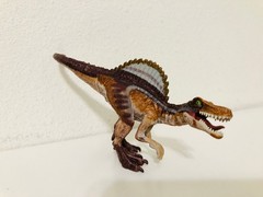 Lot of 3 Jurassic Park 30th Anniversary Captivz Dinosaur Figures (Spino+Trikes).