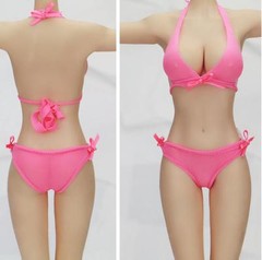 1/6 woman classic pink Bikini Swimsuit Set For Phicen hot toys kumik US Seller