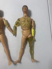 1964 12”GI Joe Adventure Team Parts Lot Atomic Man,African & Flocked Hair Beard