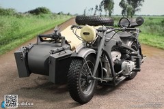 DID Motor Tricycle Motorcycle Model For 1/6 Action Figure Collection Gray Ver.