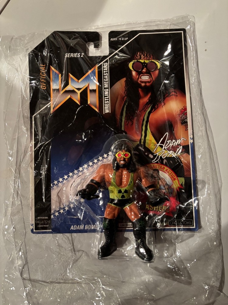 Adam Bomb Chella Toys Wrestling Megastars Series 2 Loose Limited Edition