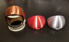 Custom 3D printed GI Joe Space Astronaut Helmet visor in multiple colors
