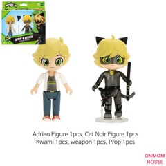 Miraculous Ladybug Character Figure Doll Cat Noir Rena Rouge Queen Bee