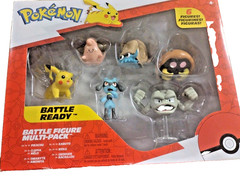 Pokemon Jazwares Battle Ready Mini Figure Variety Set – 6pk. New