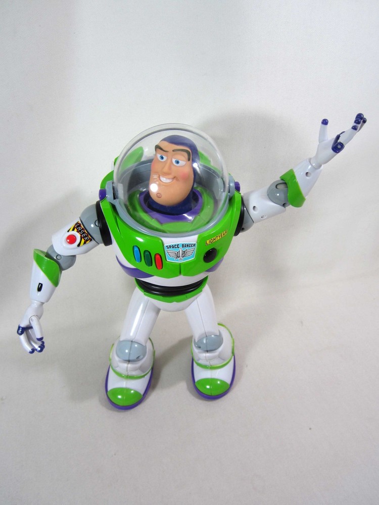 Thinkway Toy Story 3 Buzz Lightyear U Command Programmable 14″ WORKS!