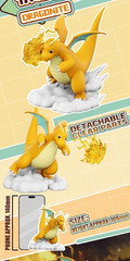 Official Pokemon Dragonite Figure with Base & Pulse 4.1” Statue New in Box US