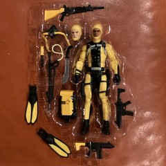 #169 Yellow Only G.I. Joe Classified Figure No Cobra Diver M.A.S.S. Target