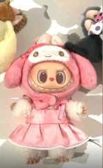Pop Mart The Monsters X Sanrio Labubu My Melody Plush Doll Pendant New Open Box
