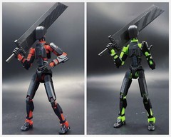 3D Printed Movable Multi-Jointed Action Figure Collectible Set New 3D Printed