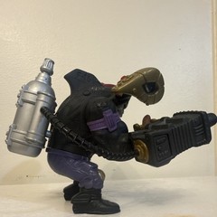 Street Shark Action Figure w/ Backpack Jetpack Tank & Gun (Black/Purple/Silver)