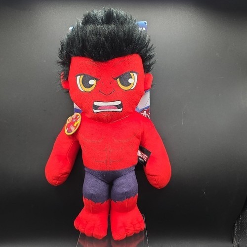 Marvel Mattel Red Hulk Talking Plush Toy 9″ New With Tags Polyester Soft Figure