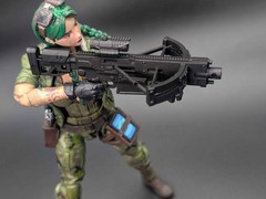 1/12 scale 3D printed crossbow rifle for classified marvel legends