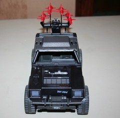 GI JOE 1984 Cobra Stinger jeep with driver and blueprints