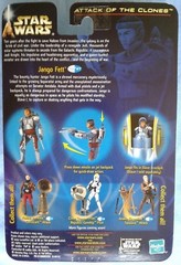 Star Wars AOTC Jango Fett Slave I Pilot, Blue Card