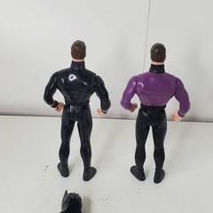 1990 The Dark Knight Collection Lot of 2 Bruce Wayne to Batman Action Figures