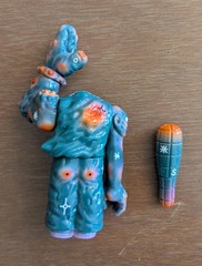 Hunt Soul X Plastic Friends Dark Green Objector Sofubi Soft Vinyl Toy Wenxin Lin